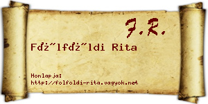 Fölföldi Rita névjegykártya